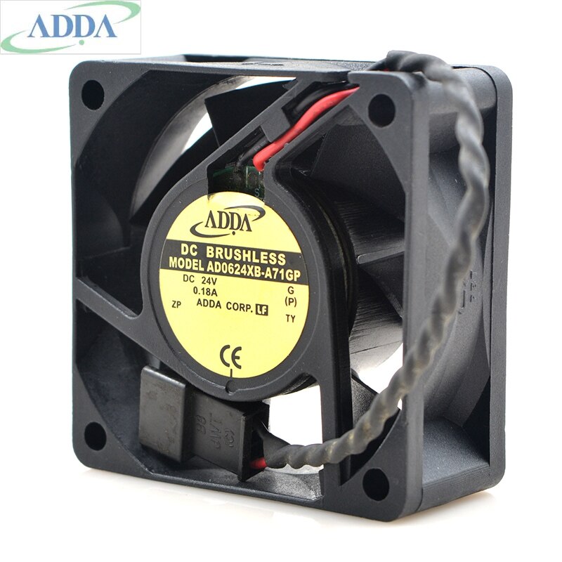 ADDA AD0624XB-A71GP 60x60x25mm 24V DC 0.18A Axial Cooling Fan