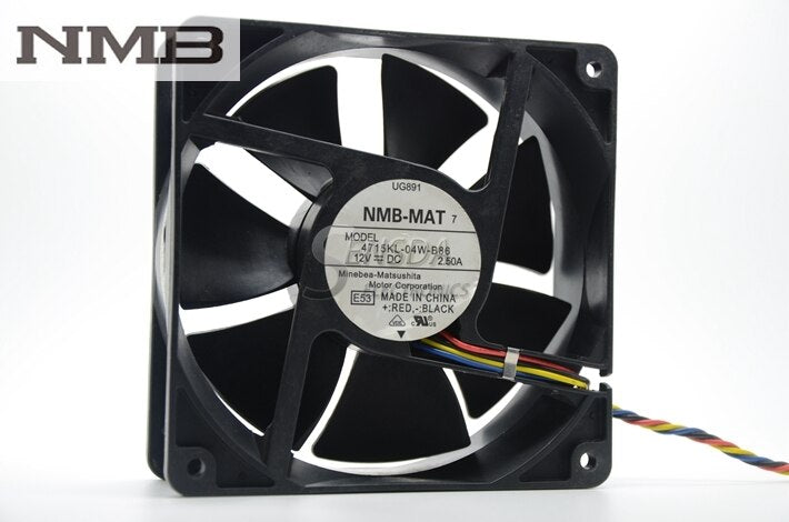 NMB 4715KL-04W-B86 120x120x38mm 12V DC 2.5A 4-Wire Axial Cooling Fan