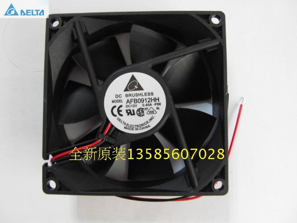 Delta AFB0912HH-F00 92x92x25mm 12V DC 0.40A 3-Wire Axial Cooling Fan
