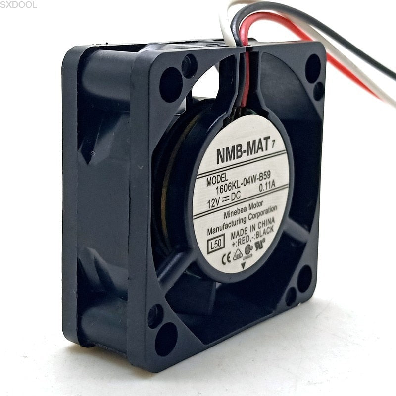 NMB 1606KL-04W-B59 40x40x15mm 12V DC Axial Cooling Fan