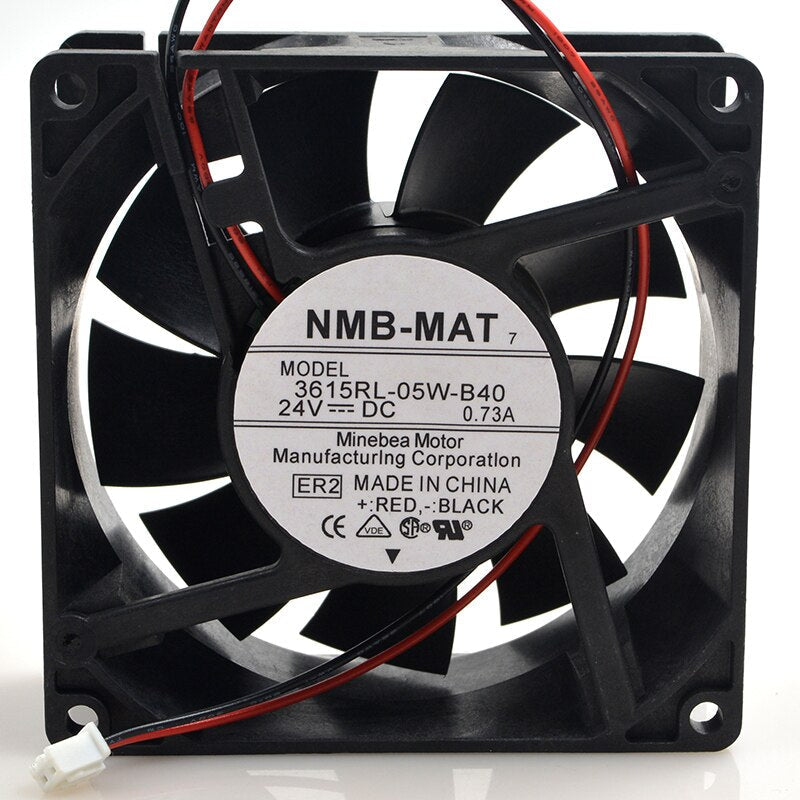 NMB 3615RL-05W-B40 92x92x38mm 24V DC 0.73A Axial Cooling Fan
