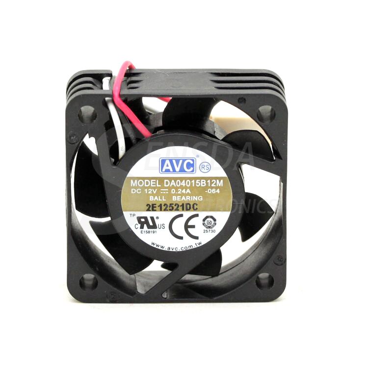 AVC DA04015B12M 40x40x15mm 12V DC 0.26A Axial Cooling Fan