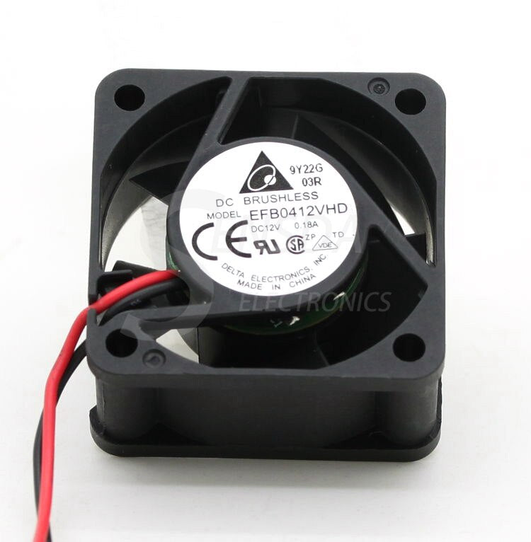 Delta EFB0412VHD 40x40x20mm 12V DC 0.12A DC Axial Fan