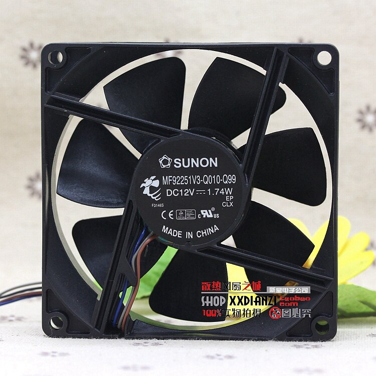 SUNON MF92251V3-Q010-Q99 92x92x25mm 12V DC Axial Cooling Fan