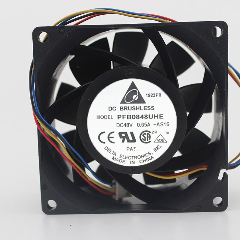 Delta PFB0848UHE 80x80x38mm 48V DC 0.65A Axial Cooling Fan
