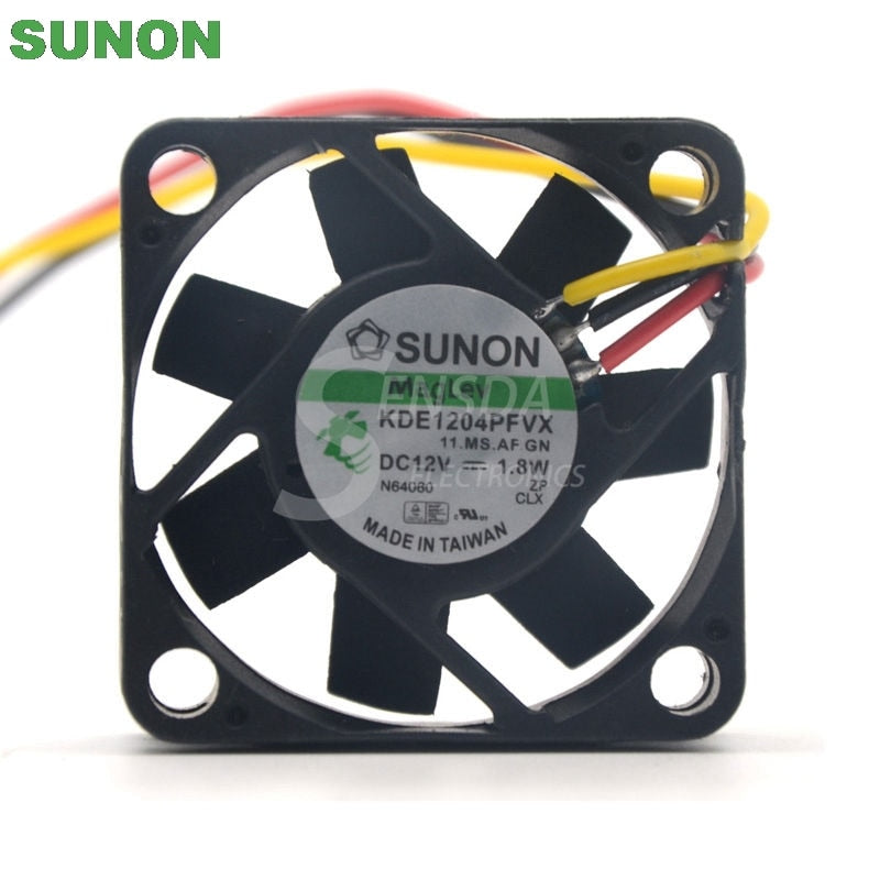 SUNON KDE1204PFVX 40x40x10mm 12V DC Axial Cooling Fan