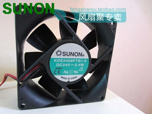 SUNON KDE2408PTB1-6 80x80x25mm 24V DC Axial Cooling Fan