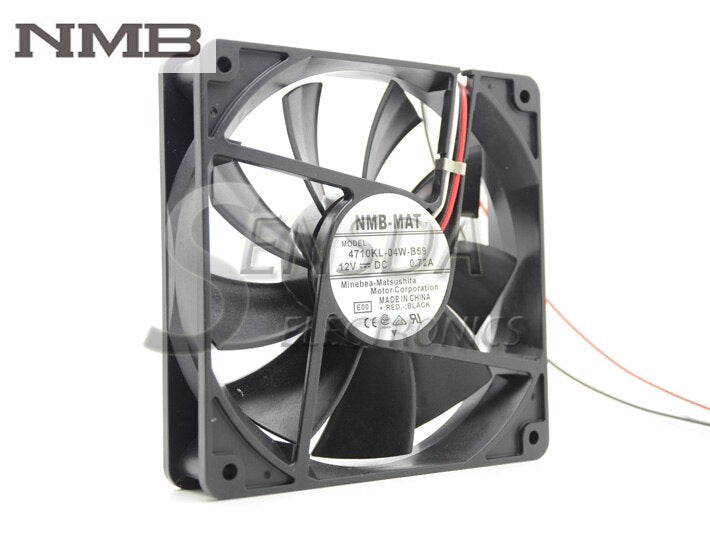 NMB 4710KL-04W-B59 120x120x25mm 12V DC 0.72A Axial Cooling Fan