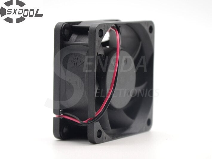 D60SH-12 60x60x25mm 12V DC 0.18A 2-Wire Axial Cooling Fan