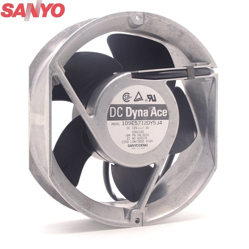 Sanyo Denki 109E5712DY5J4 172x172x51mm 12V DC 2.3A Axial Cooling Fan