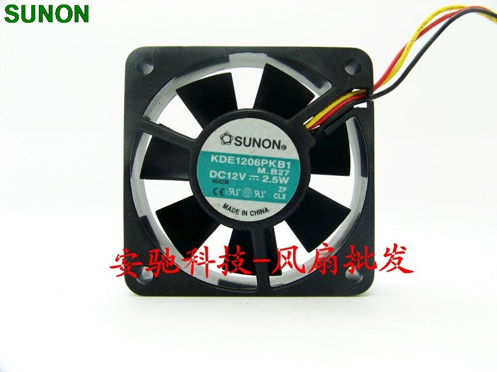 SUNON KDE1206PKB1 60x60x15mm 12V DC Axial Cooling Fan