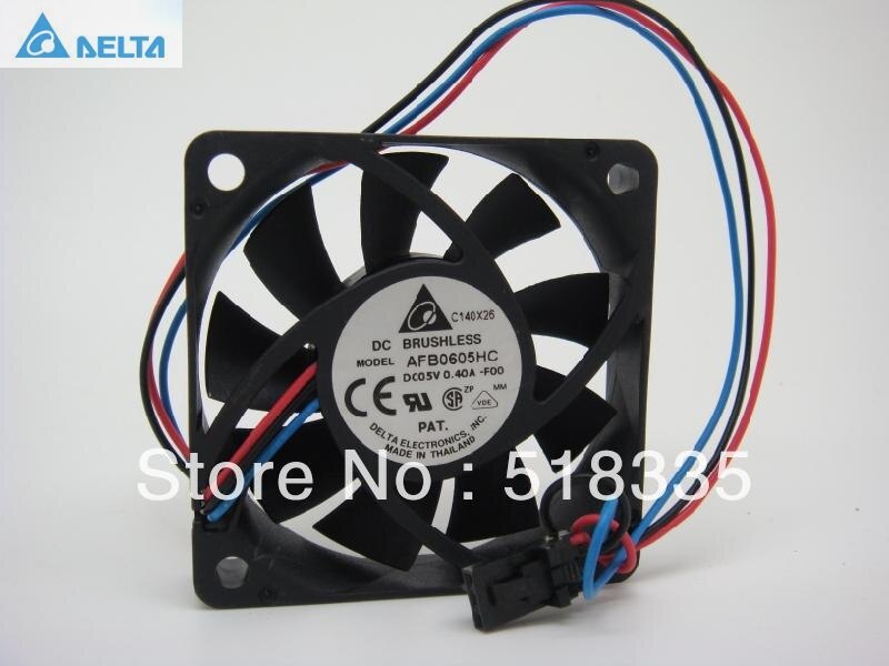 Delta AFB0605HC 60x60x15mm 5V DC 0.40A Axial Cooling Fan