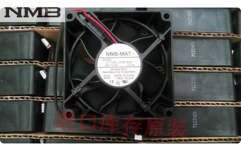 NMB 3110RL-05W-B60 31x31x10mm 24V DC 0.21A Axial Cooling Fan
