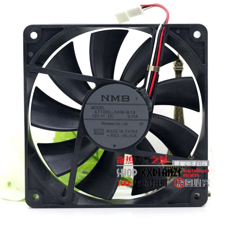 NMB 4710KL-04W-B19 120x120x25mm 12V DC 0.11A Axial Cooling Fan