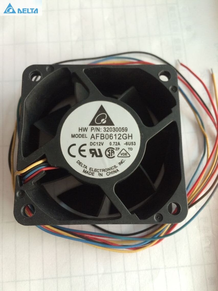 Delta AFB0612GH 60x60x25mm 12V DC 0.72A Axial Cooling Fan