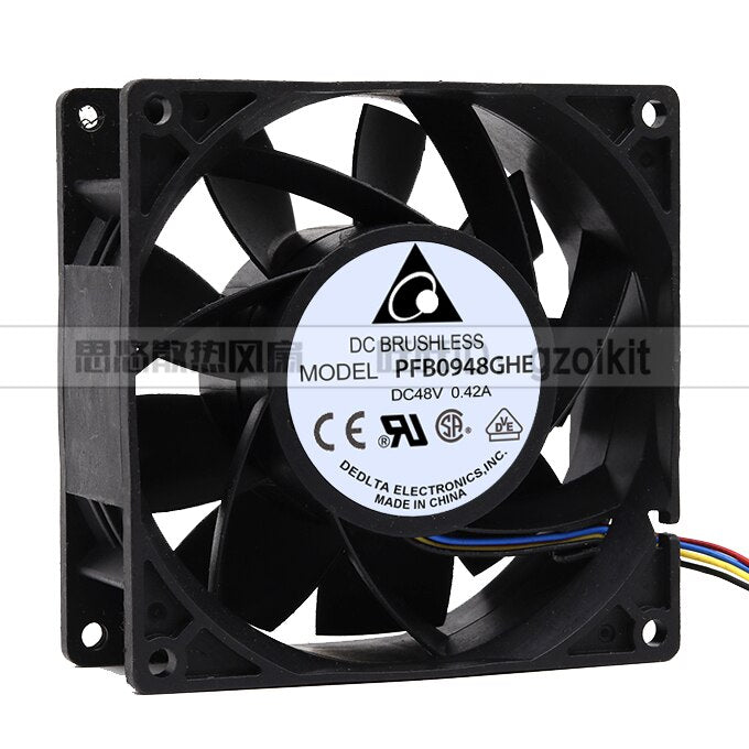 Delta PFB0948GHE 92x92x38mm 48V DC 0.42A Axial Cooling Fan