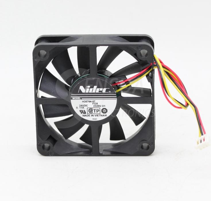 Nidec H35764-57 35x35x76mm 24V DC 0.11A Axial Cooling Fan