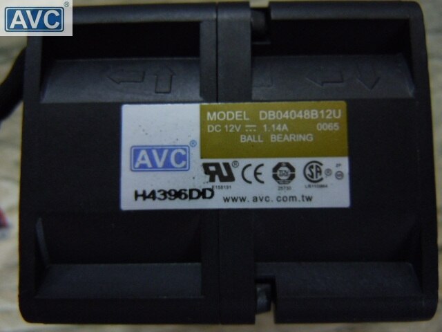 AVC DB04048B12U 40x40x28mm 12V DC 1.14A Axial Cooling Fan