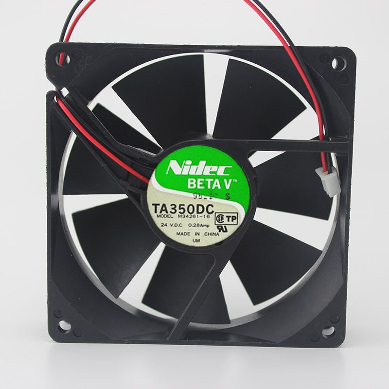 Nidec TA350DC 90x90x25mm 24V DC 0.28A 2-Wire Axial Cooling Fan
