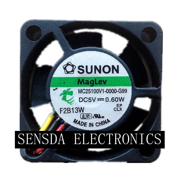 SUNON MC25100V1-0000-G99 25x25x10mm 5V DC Axial Cooling Fan