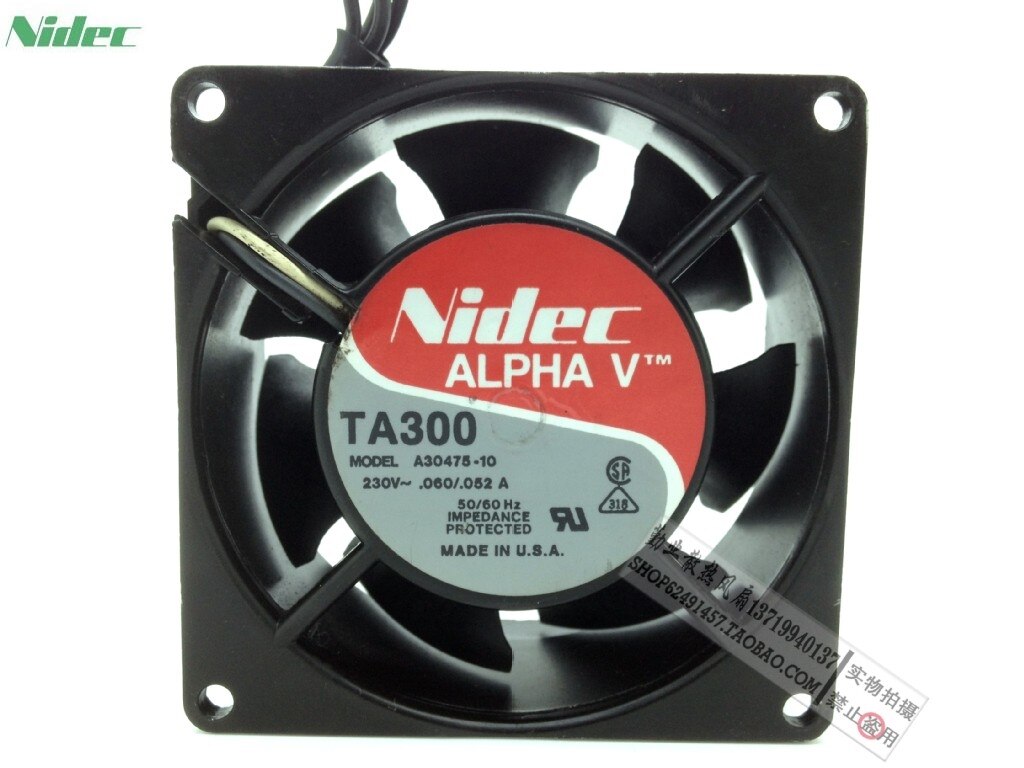 Nidec A30475-10 80x80x38mm 220V AC Axial Cooling Fan