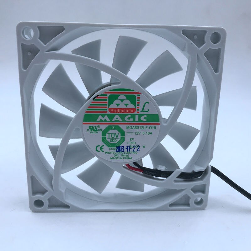MGA8012LF-O15 80x80x15mm 12V DC 0.10A Axial Cooling Fan