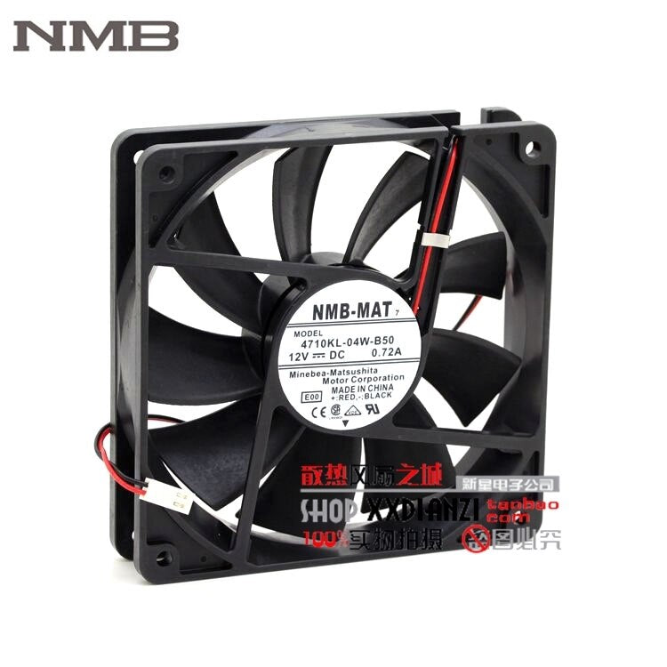 NMB 4710KL-04W-B50 120x120x25mm 12V DC 0.72A Axial Cooling Fan