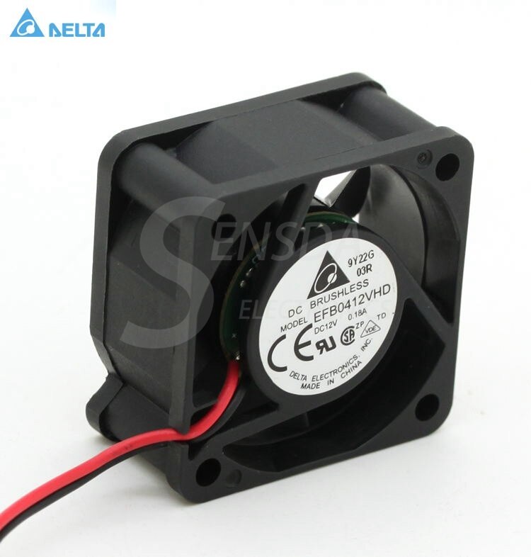 Delta EFB0412VHD 40x40x20mm 12V DC 0.12A DC Axial Fan