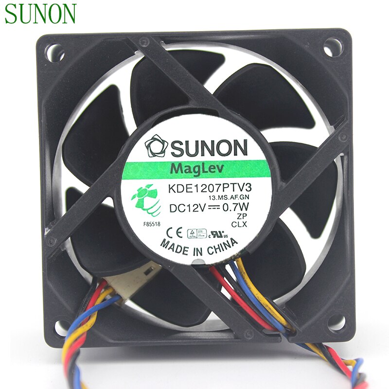 SUNON KDE1207PTV3 70x70x25mm 12V DC Axial Cooling Fan