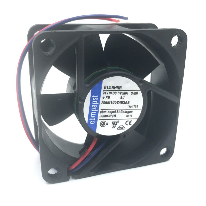 ebm-papst 614NHHR 24V DC 60x60x25mm Brushless Cooling Fan