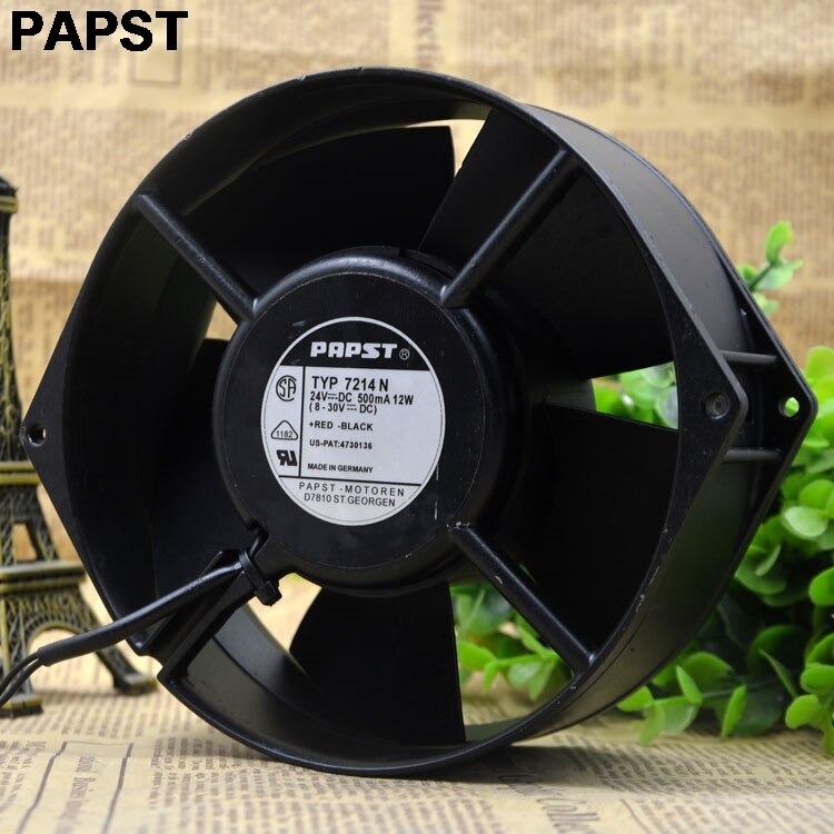 ebm-papst 7214N 72x72x14mm 24V DC Axial Cooling Fan