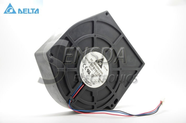 Delta BFB1612H 159x165x40mm 12V DC 2.15A 3-Wire Axial Cooling Fan