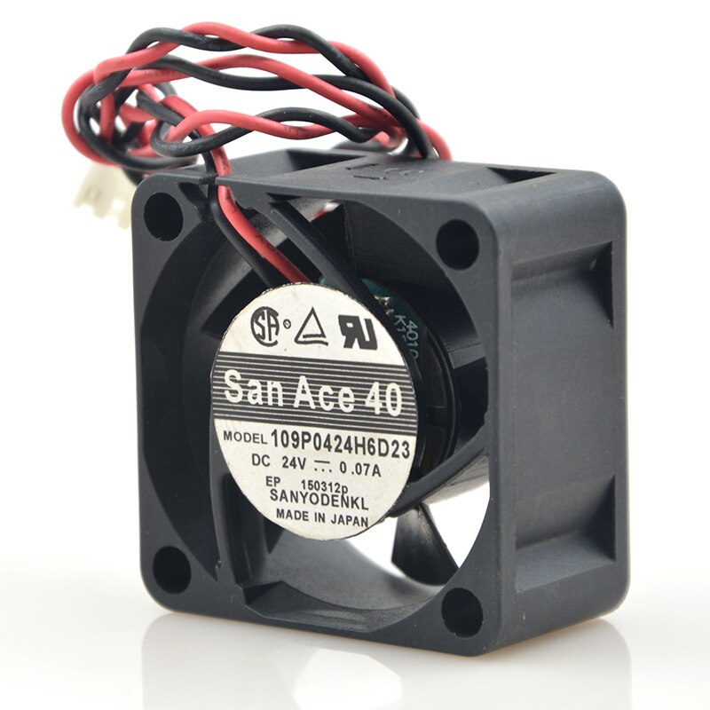 Sanyo Denki 109P0424H6D23 40x40x20mm 24V DC 0.07A Axial Cooling Fan