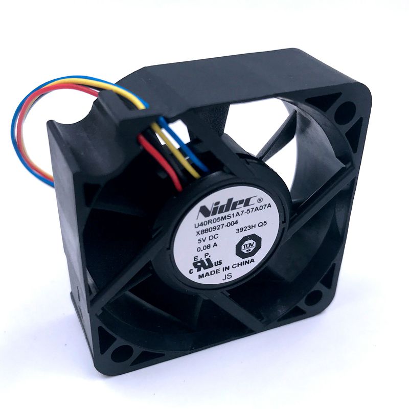 Nidec U40R05MS1A7-57A07A 0.08A MS1A7-57A07A 40x40x10mm 5V DC Industrial Cooling Fan
