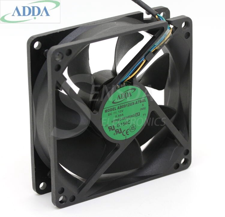 ADDA AD0912UX-A7BGL 12V DC 0.33A Axial Cooling Fan