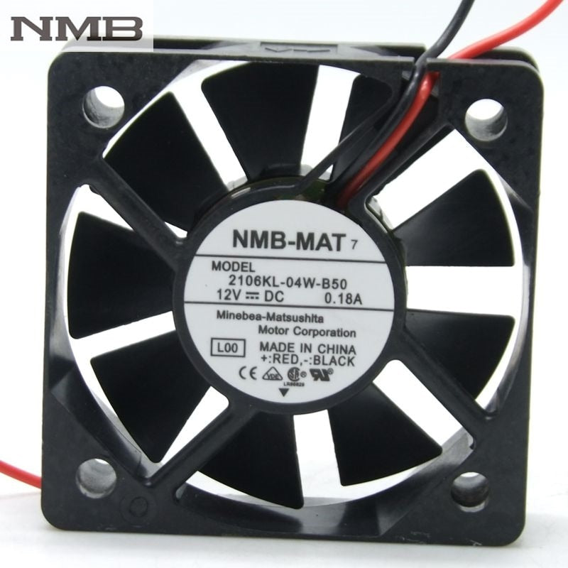 NMB 2106KL-04W-B50 50x50x15mm 12V DC 0.18A Axial Cooling Fan