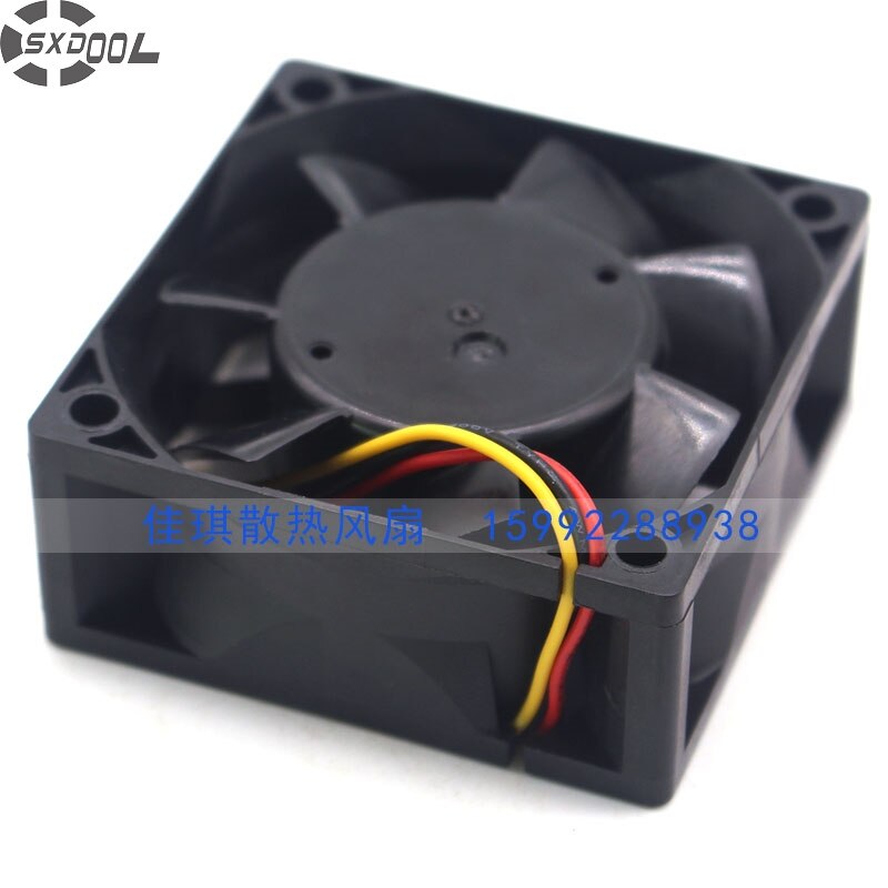 60x60x25mm 24V DC 0.10A 3-Wire Axial Cooling Fan