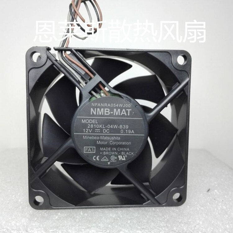 NMB 2810KL-04W-B39 70x70x25mm 12V DC 0.19A Axial Cooling Fan
