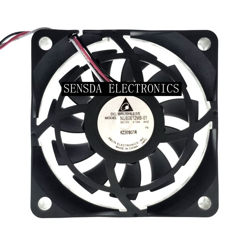 Delta DELTA 60x60x15mm 12V DC 0.10A Axial Cooling Fan
