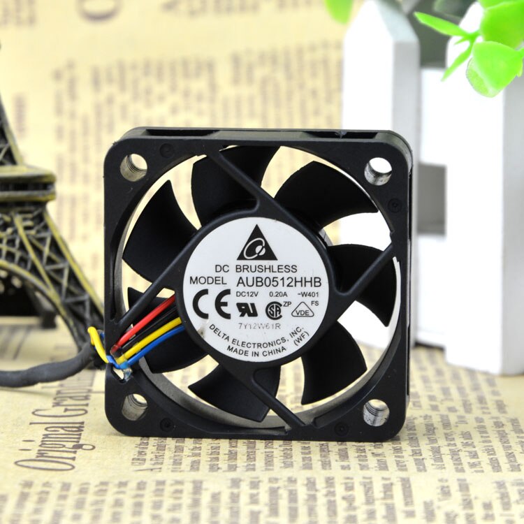 Delta AUB0512HHB 50x50x15mm 12V DC 0.2A Axial Cooling Fan
