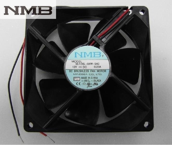 NMB 3610KL-04W-B40 92x92x25mm 12V DC 0.28A Axial Cooling Fan