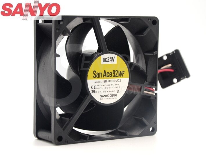 Sanyo Denki 9WF0924H203 24V DC 0.35A Axial Cooling Fan