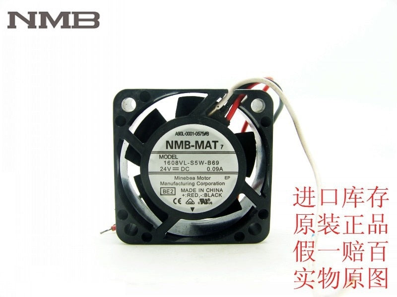 NMB 1608VL-S5W-B69 40x40x20mm 24V DC 0.09A Axial Cooling Fan