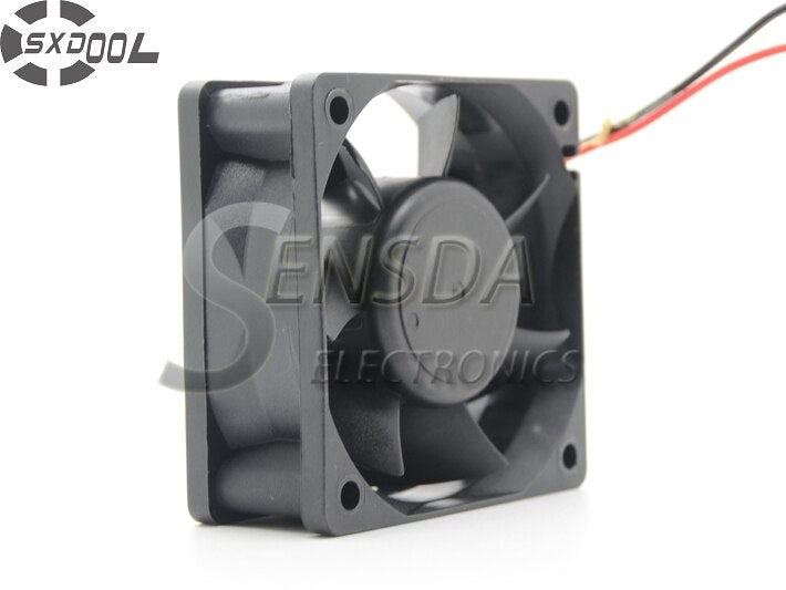 60x60x25mm 12V DC 0.25A 2-Wire Axial Cooling Fan