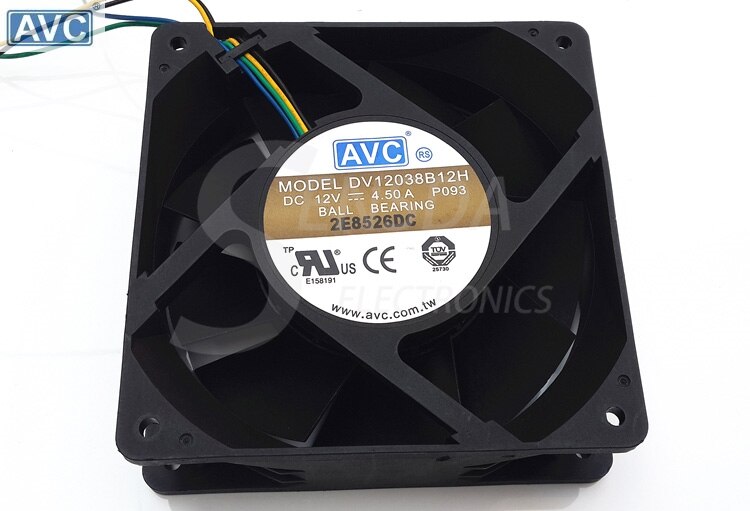 AVC DV12038B12H 120x120x38mm 12V DC 4.5A Axial Cooling Fan