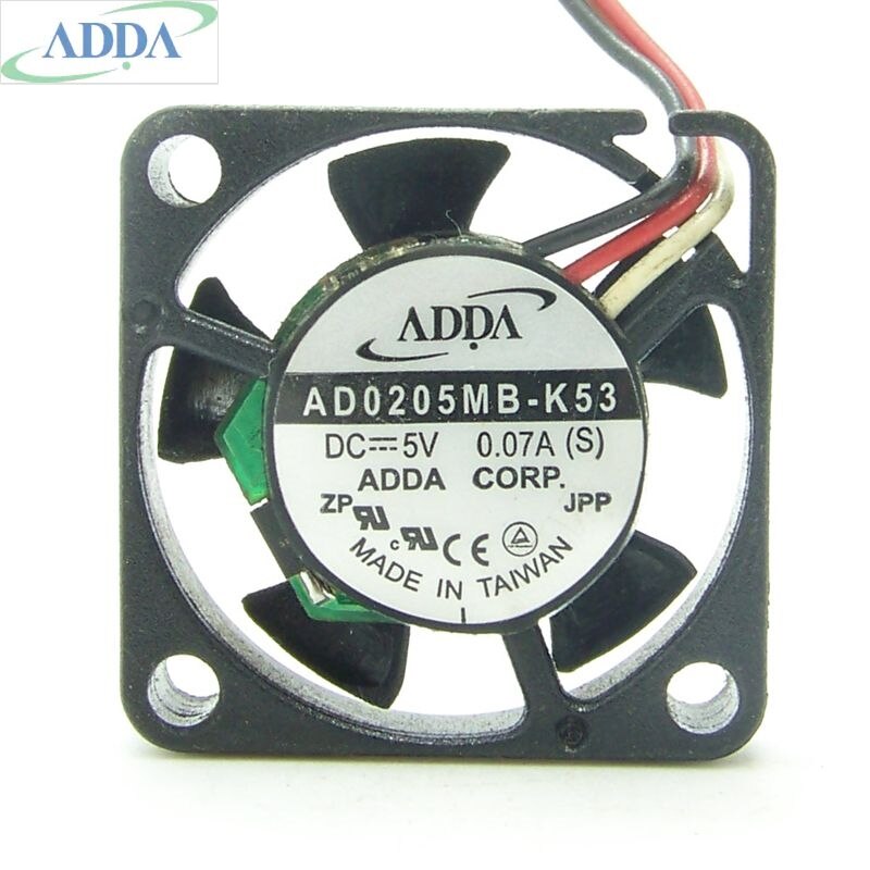 ADDA AD0205MB-K53 25x25x7mm 5V DC 0.07A Axial Cooling Fan