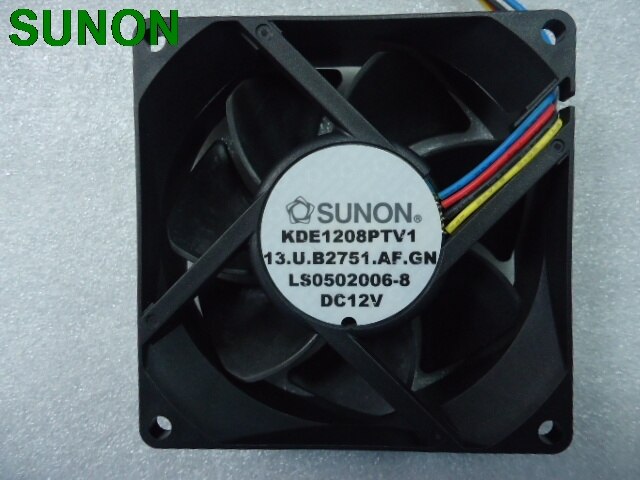 SUNON KDE1208PTV1 80x80x25mm 12V DC Axial Cooling Fan