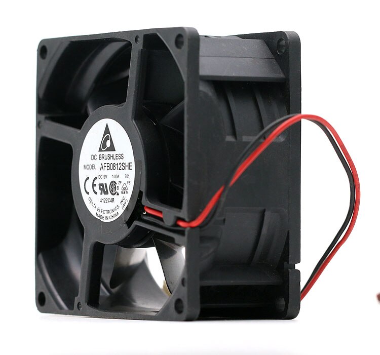 Delta AFB0812SHE 80x80x38mm 12V DC 1.0A Axial Cooling Fan