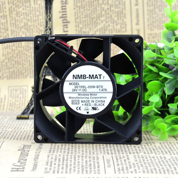 NMB 3615RL-05W-B70 36x36x15mm 24V DC 1.47A Axial Cooling Fan