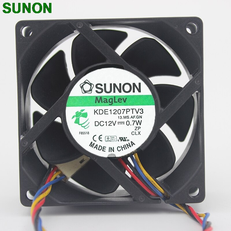 SUNON KDE1207PTV3 70x70x25mm 12V DC Axial Cooling Fan